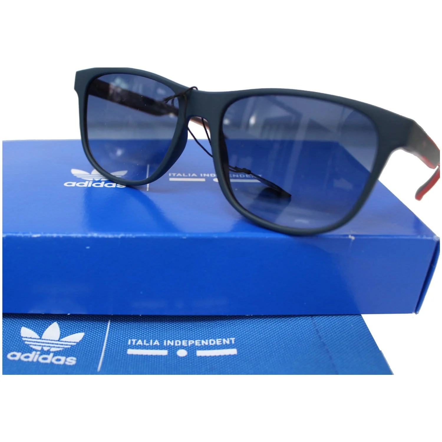 ADIDAS AOR031 CM1400 021.000 Square Men Dark Blue Sunglasses Blue Lens - Image 3