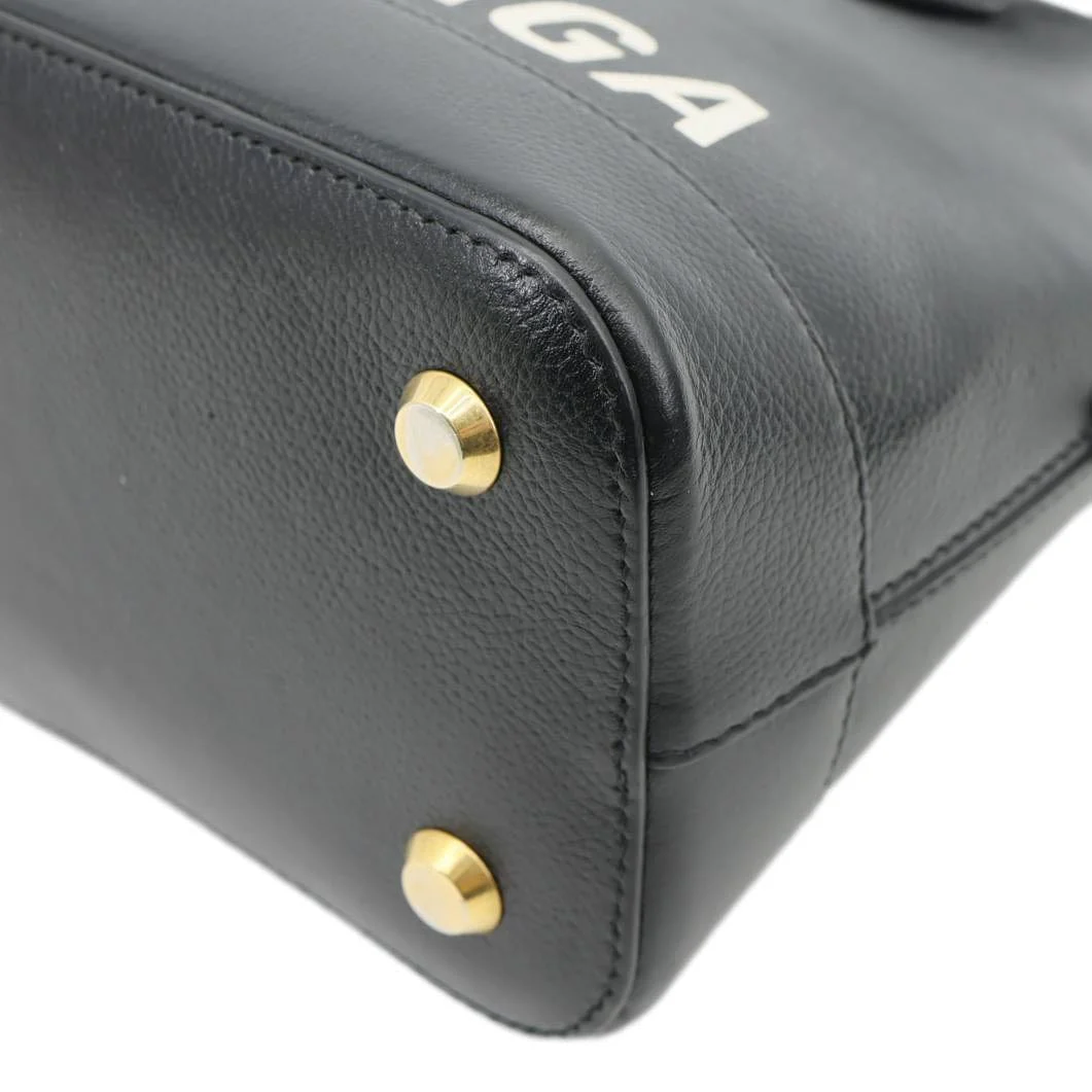 BALENCIAGA Ville Top Handle Small Grained Leather Crossbody Bag Black - Image 9