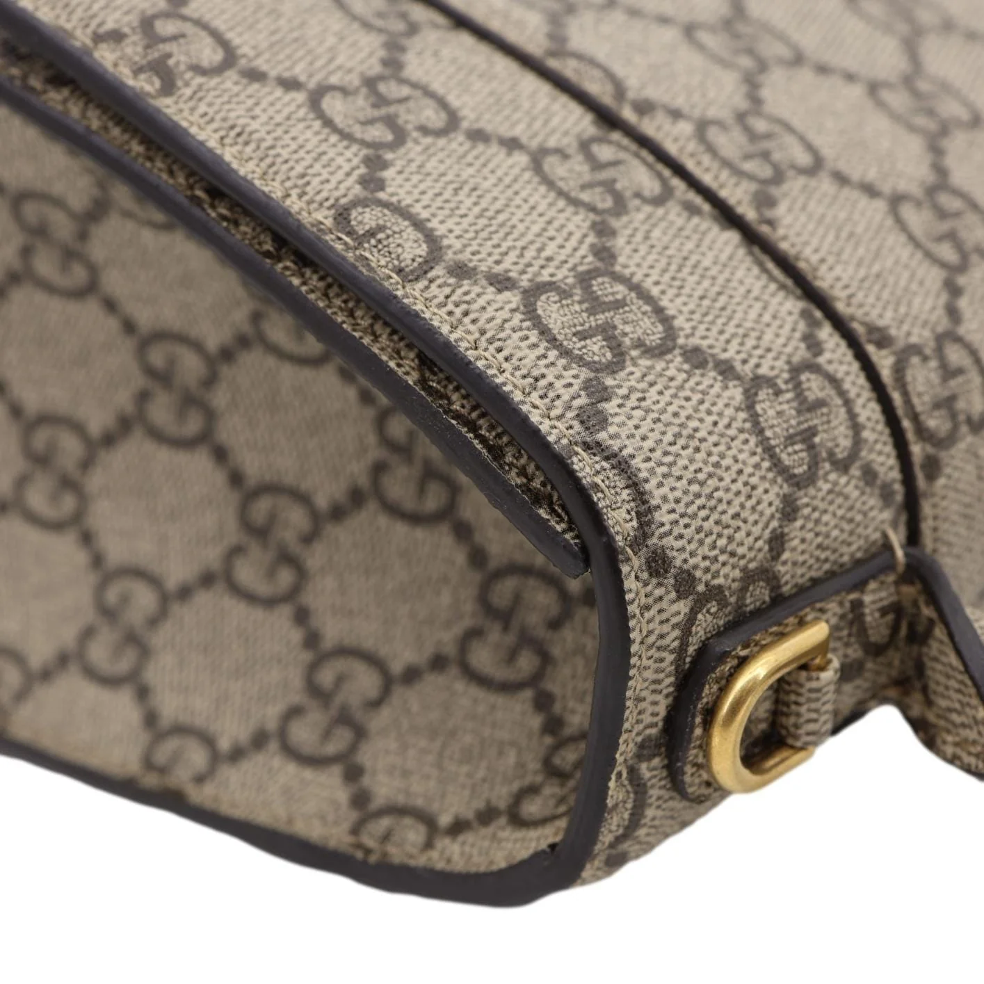 BALENCIAGA X GUCCI Hourglass Small GG Supreme Monogram Top Handle Shoulder Bag Beige 681697 - Image 6