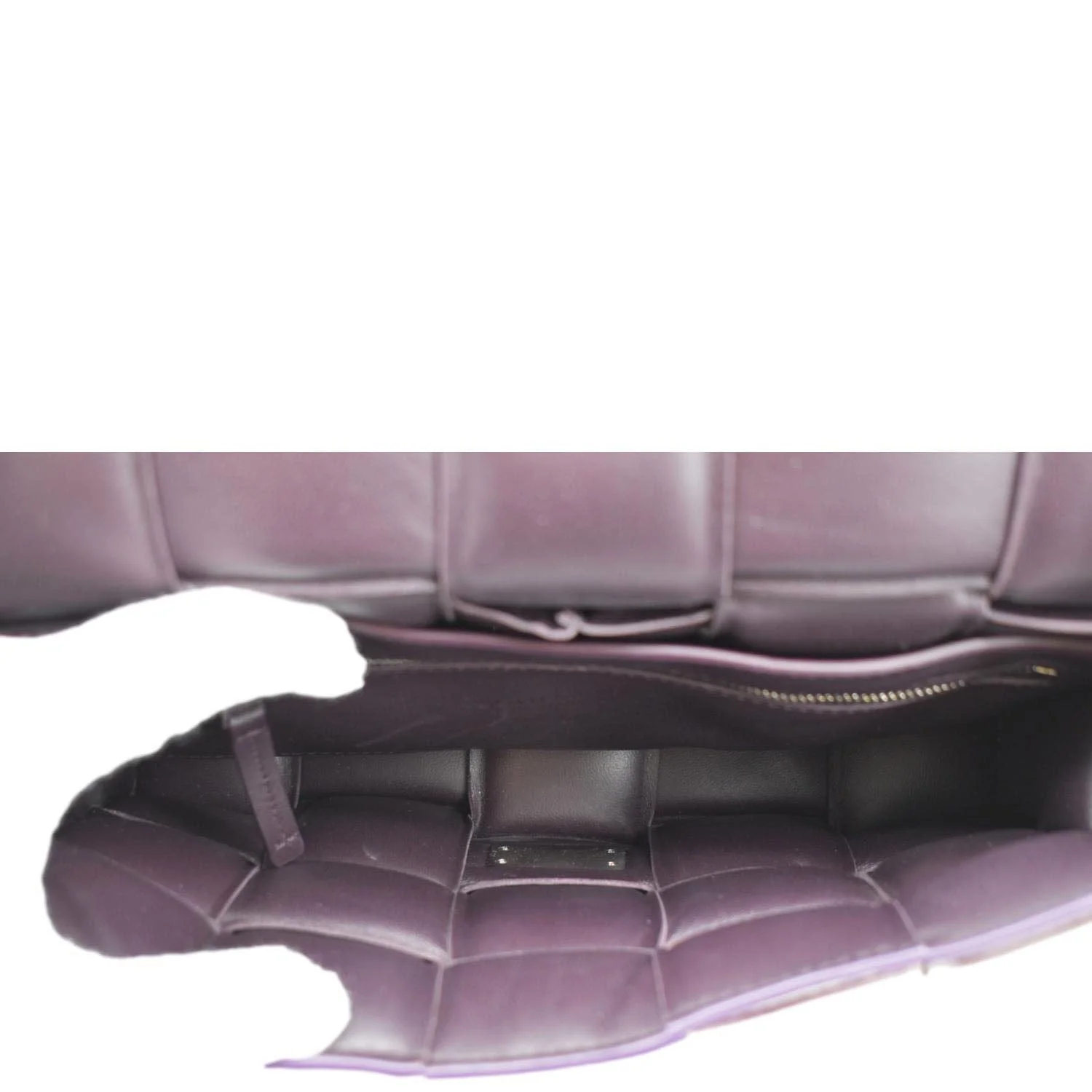 BOTTEGA VENETA Cassette Padded Crossbody Bag Holographic Purple - Image 10