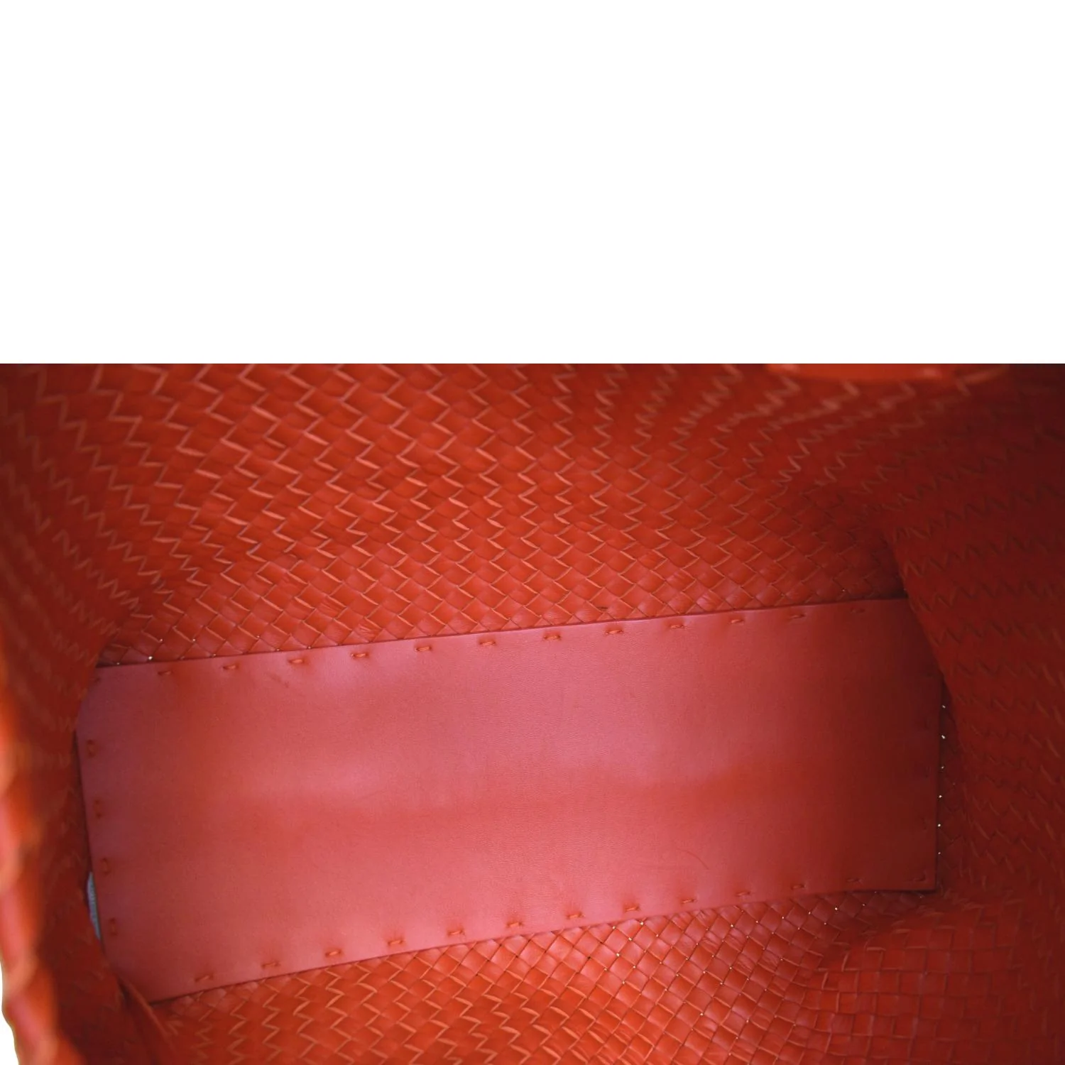 BOTTEGA VENETA Medium Cabat Intreccio Leather Tote Bag Red - Image 10