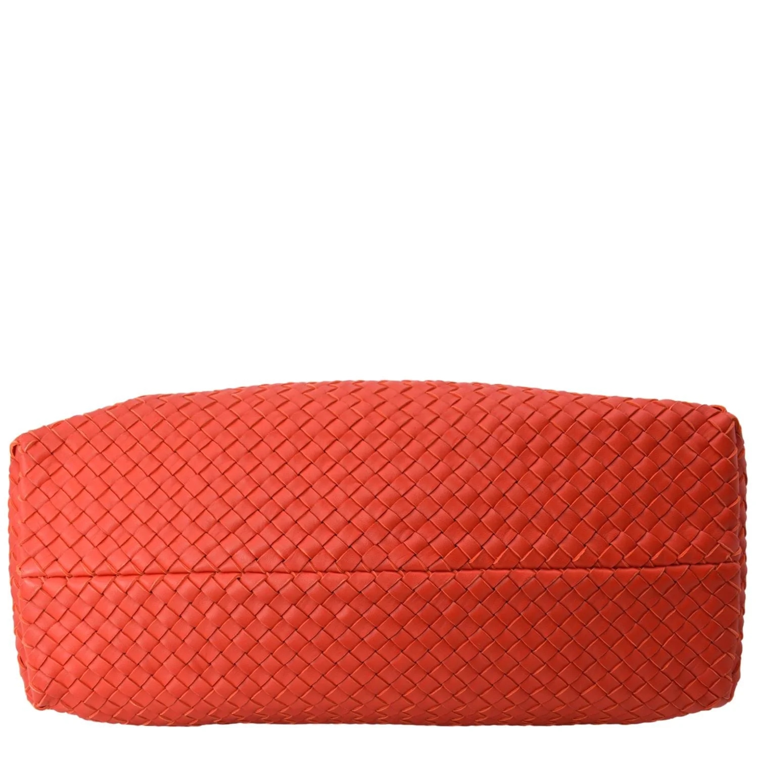 BOTTEGA VENETA Medium Cabat Intreccio Leather Tote Bag Red - Image 9