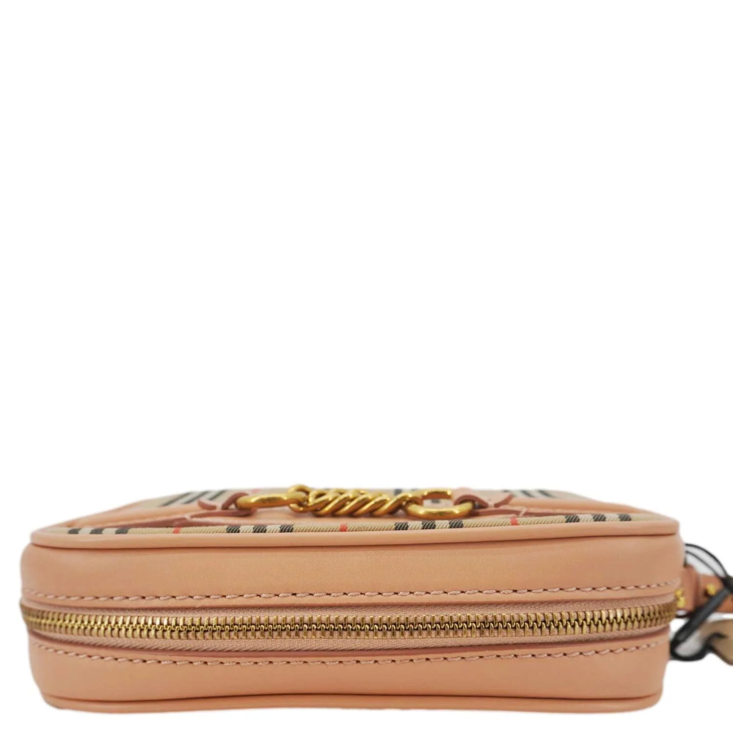 BURBERRY 1983 Knight Link Check Canvas Bumbag Beige - Image 6