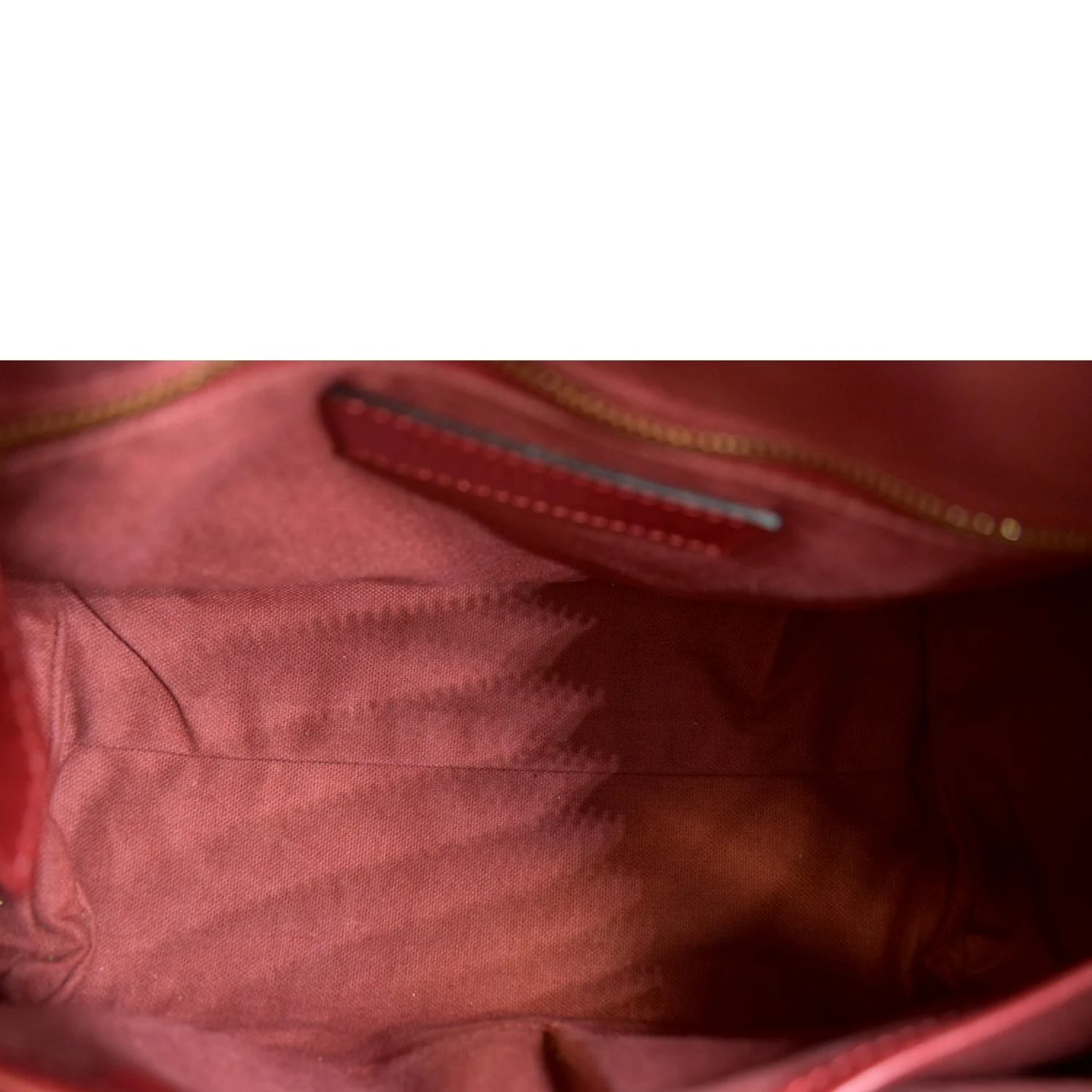 BURBERRY Alchester Bowling Leather Satchel Shoulder Bag Red - Image 10