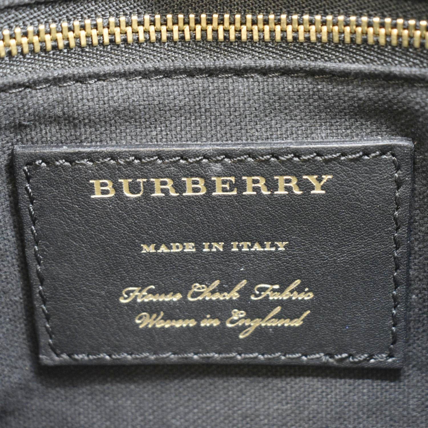 BURBERRY Banner Derby Leather Tote Shoulder Bag Tan - Image 12