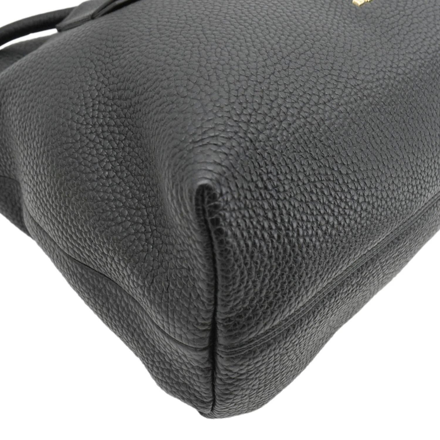 BURBERRY Baynard Medium Grainy Calfskin Leather Tote Bag Black - Image 10