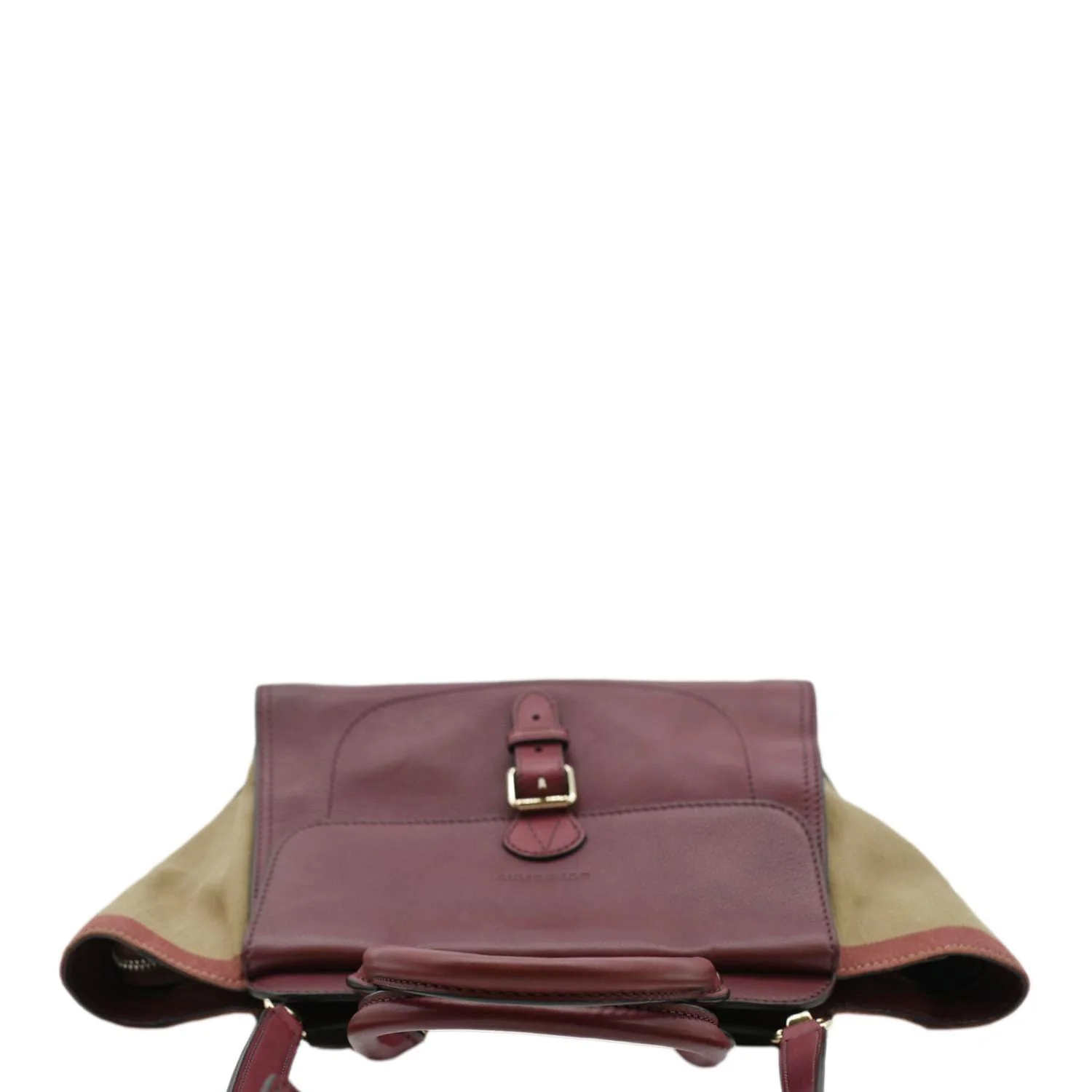 BURBERRY Harcourt Medium Leather Shoulder Bag Burgundy - Image 5