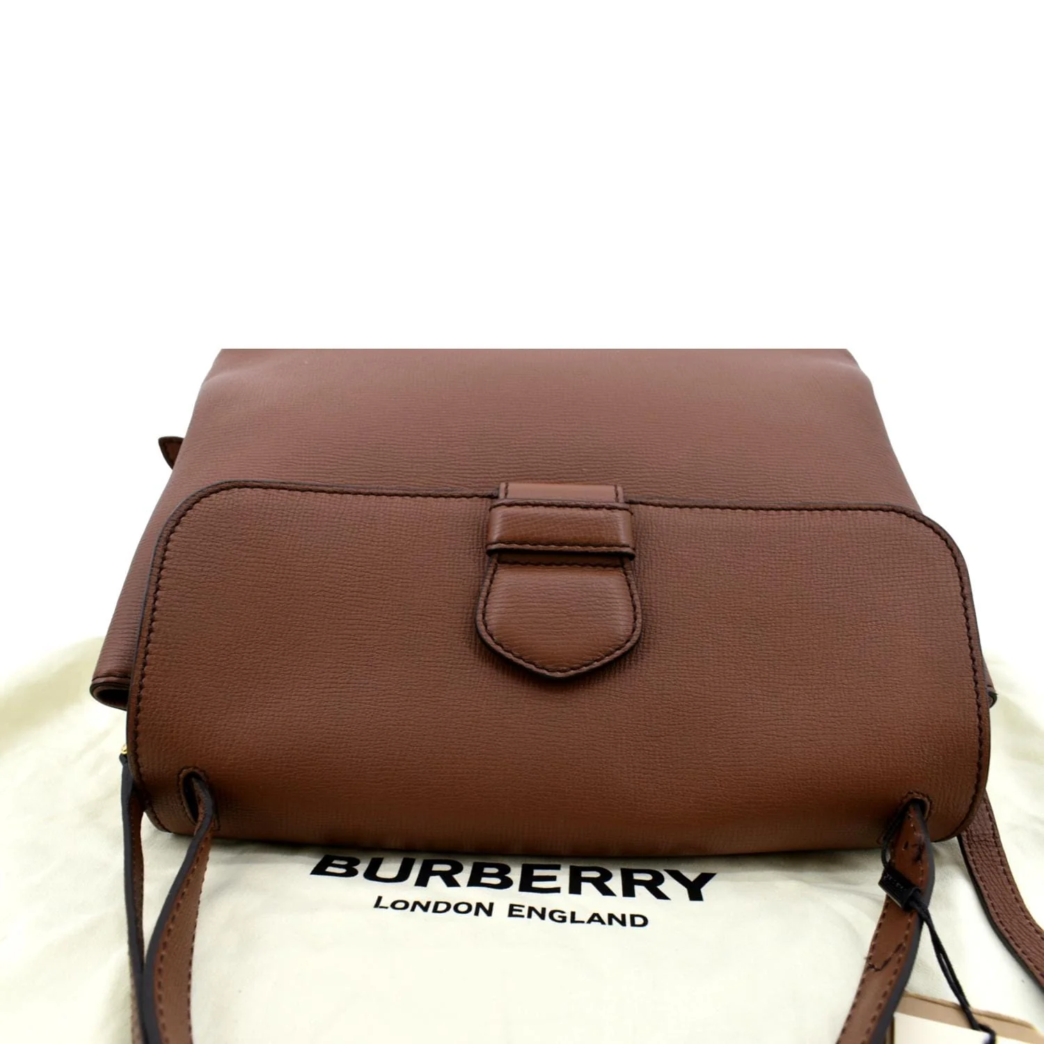 BURBERRY Derby House Check Leather Tote Shoulder Bag Dusty Pink - Image 4