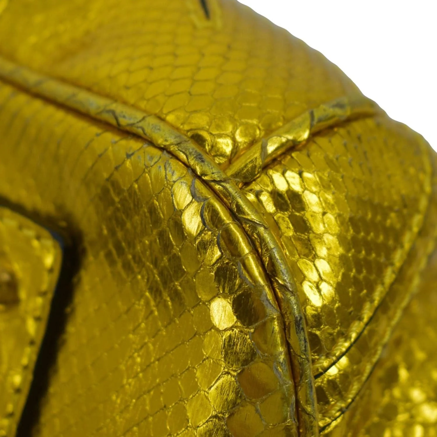 BURBERRY Blaze Nova Check Canvas Satchel Bag Gold - Image 11