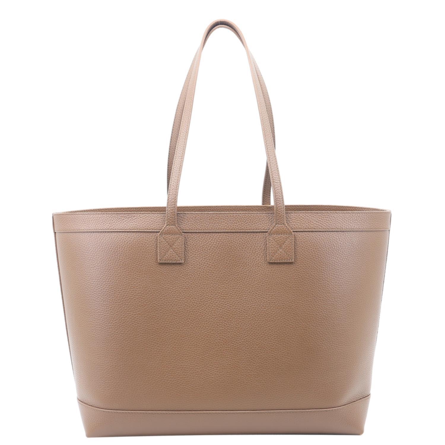 BURBERRY London Medium Grainy Calfskin Leather Tote Bag Brown - Image 4