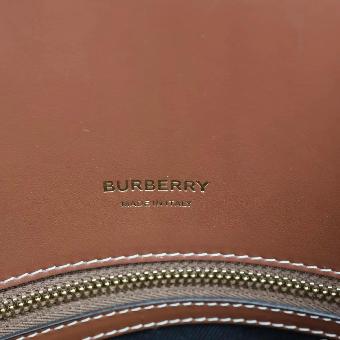 BURBERRY Medium Title Vintage Check Canvas Top Handle Shoulder Bag Beige - Image 9