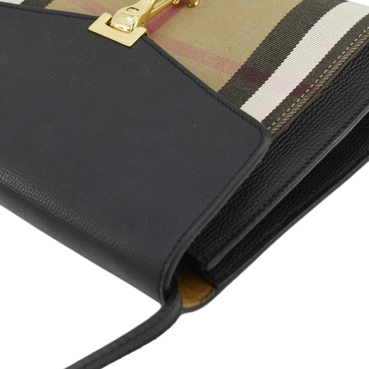BURBERRY Macken Small Canvas Crossbody Bag Black - Image 11