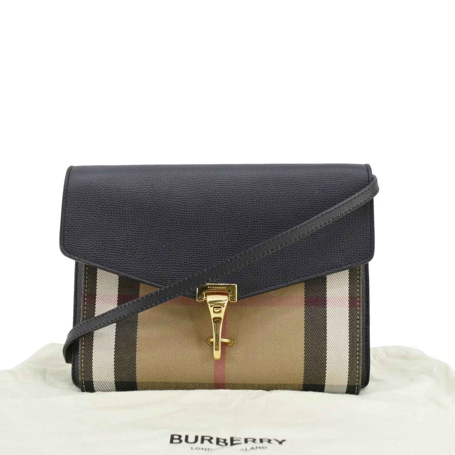 BURBERRY Macken Small Canvas Crossbody Bag Black - Image 3
