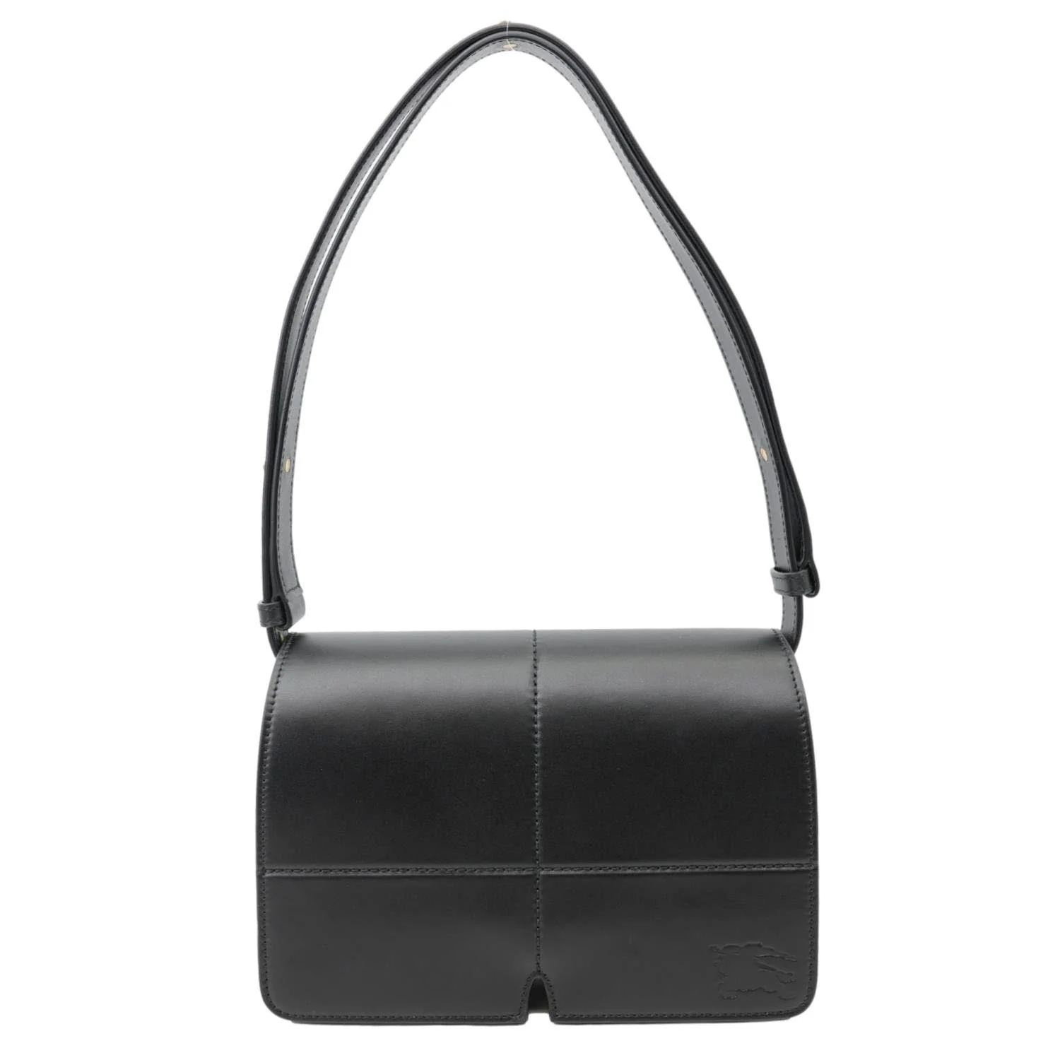BURBERRY Snip Smooth Calfskin Leather Shoulder Bag Black - Image 4
