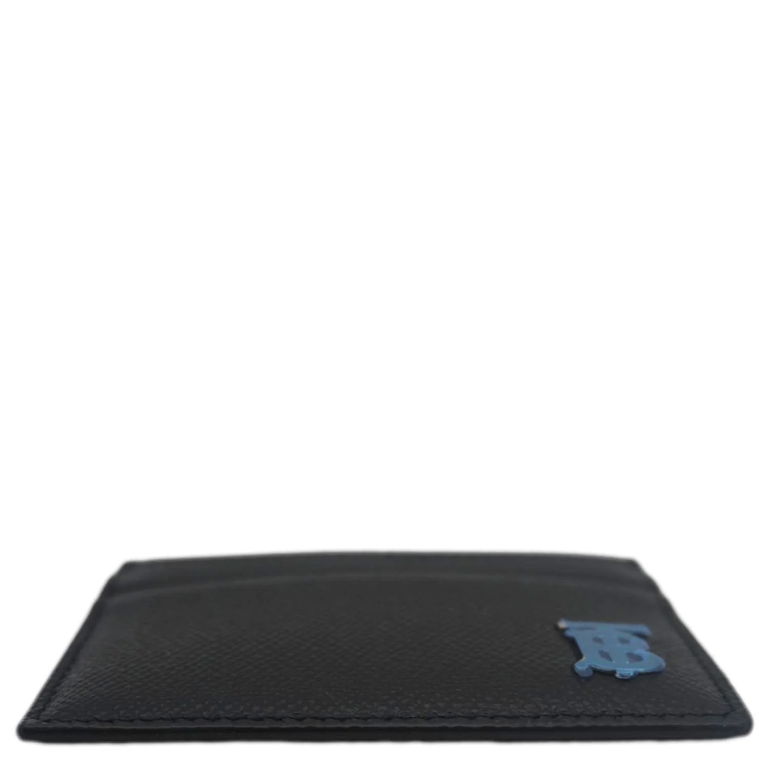 BURBERRY TB Leather Card Holder Black - Image 6