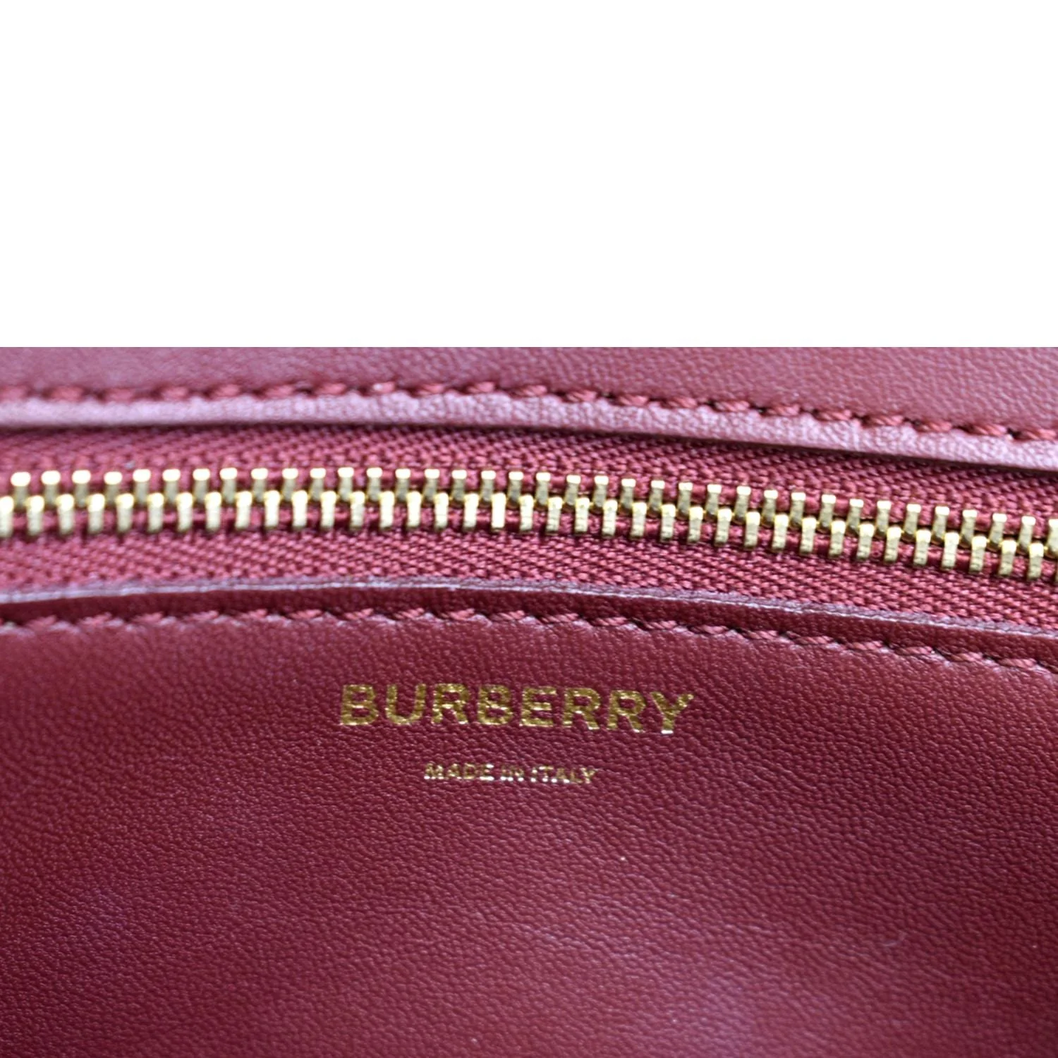 BURBERRY Tb Lola Leather Shoulder Bag Red - Image 12