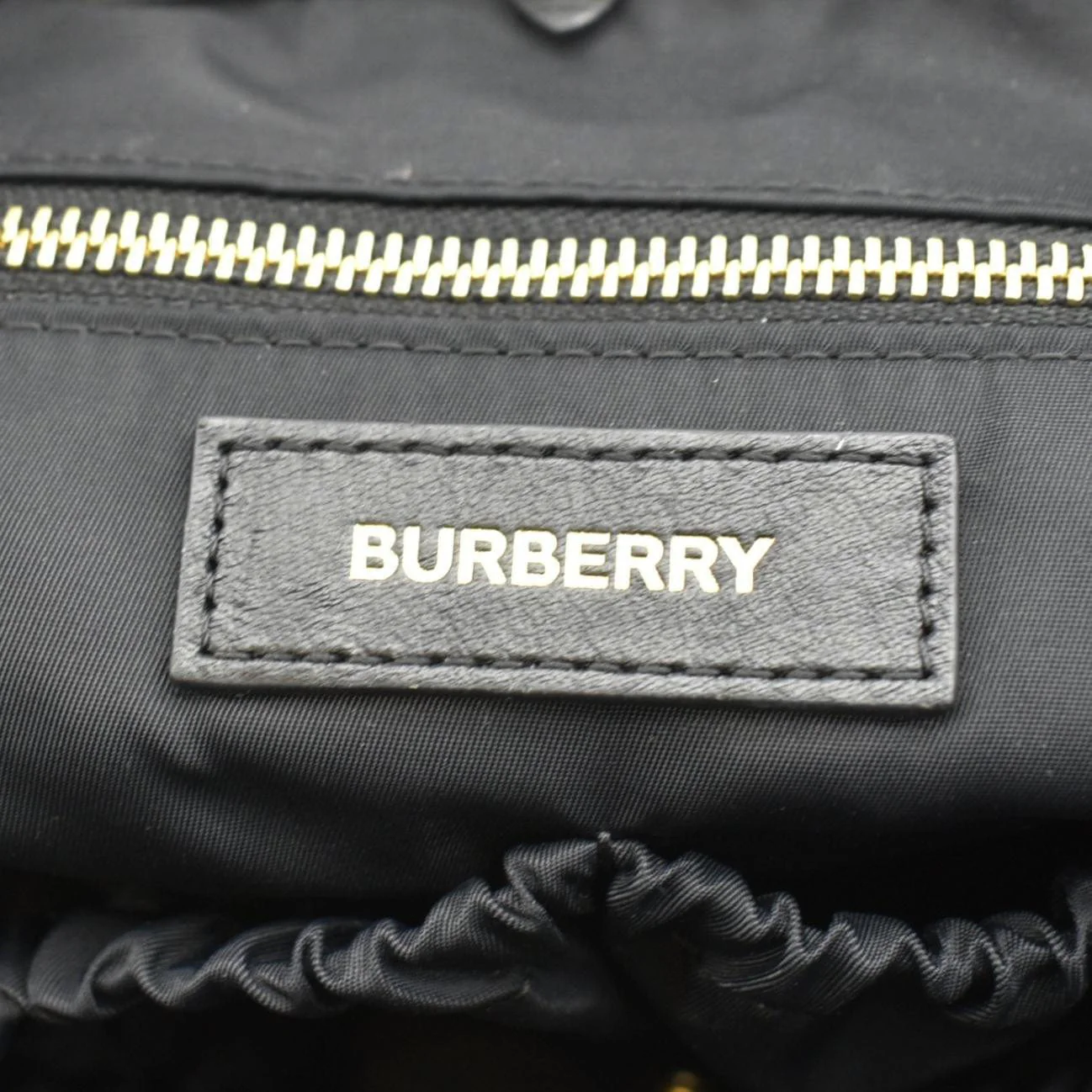 BURBERRY Vintage Check Flap Nylon Diaper Bag Beige - Image 12