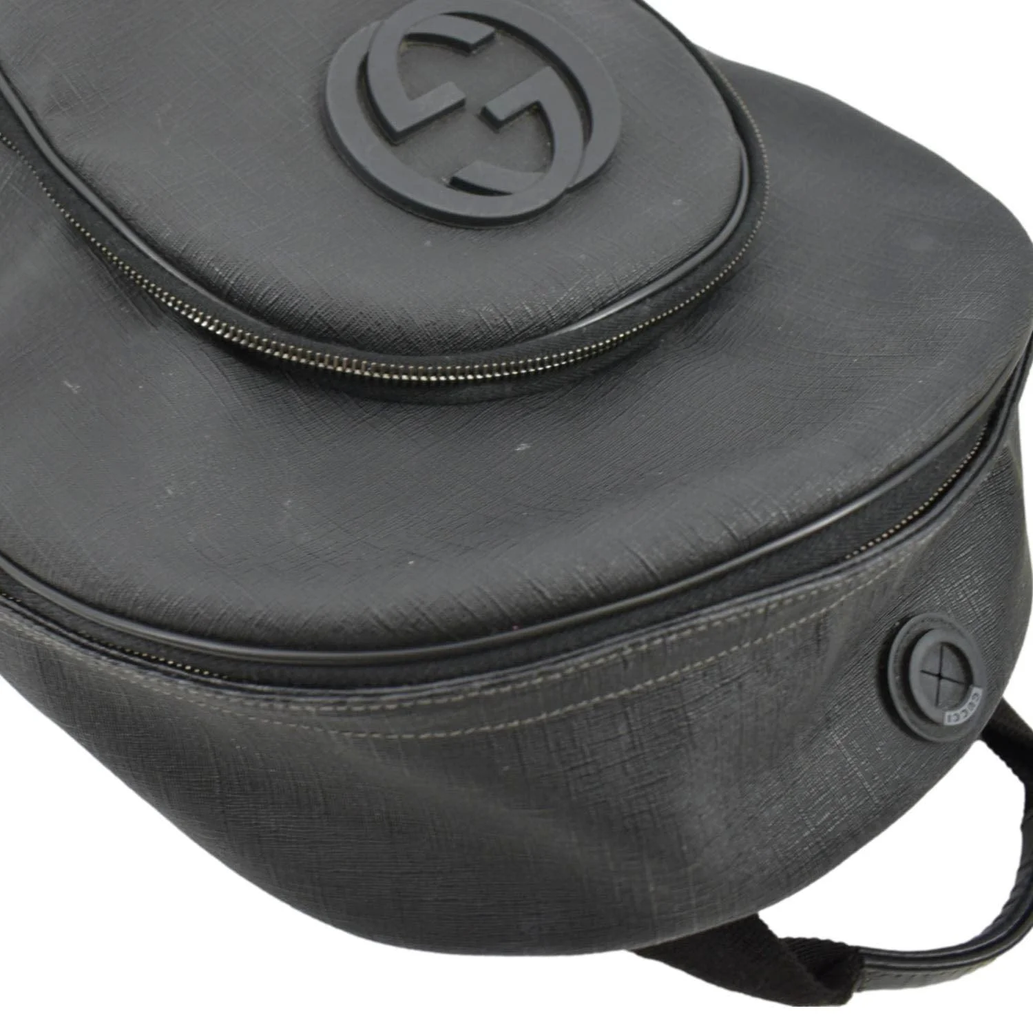 GUCCI Interlocking G Coated Canvas Backpack Black 223705 - Image 5
