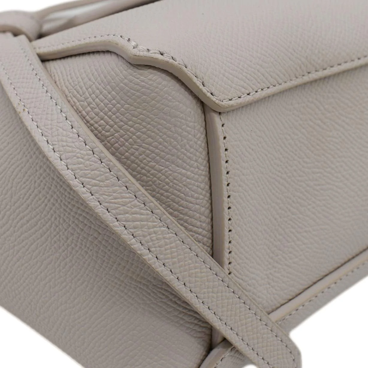 CELINE Nano Belt Grained Leather Shoulder Bag Light Pink - Image 9