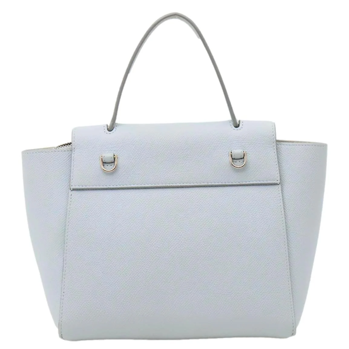 CELINE Nano Belt Grained Leather Shoulder Bag Light Blue - Image 3