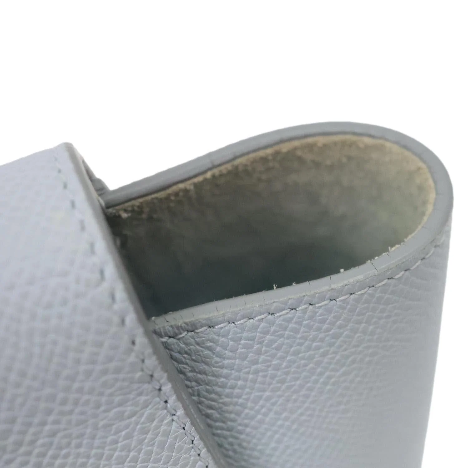 CELINE Nano Belt Grained Leather Shoulder Bag Light Blue - Image 9