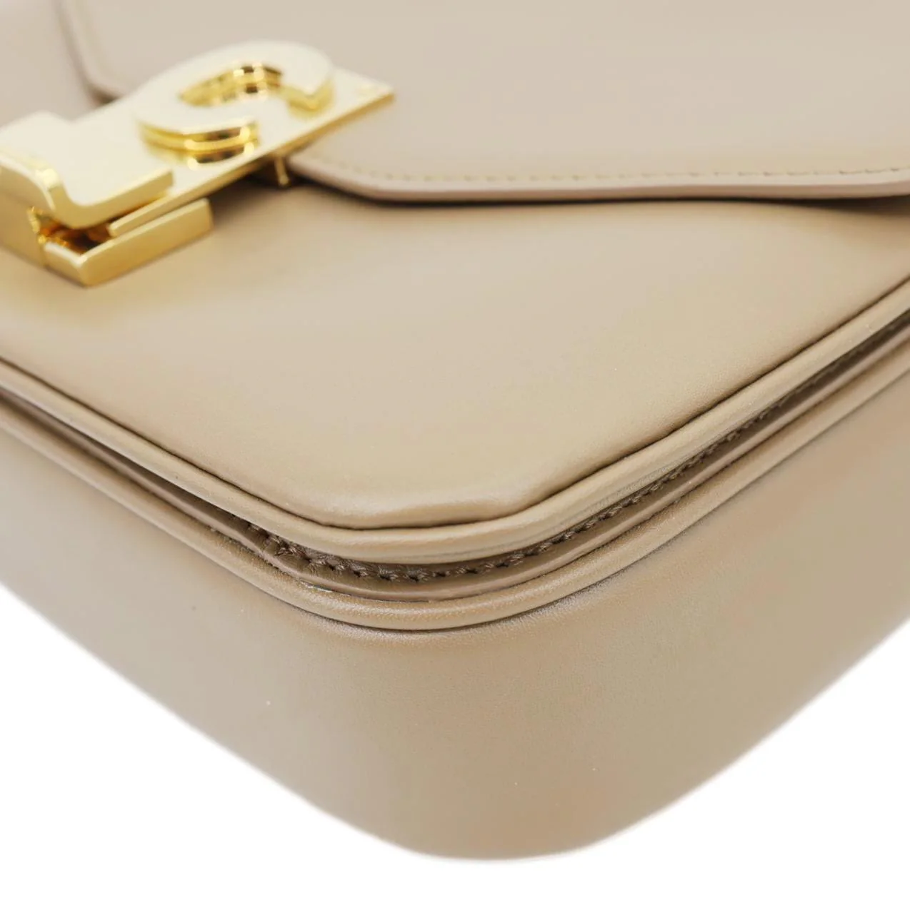 CELINE C Small Calfskin Leather Shoulder Bag Beige - Image 9