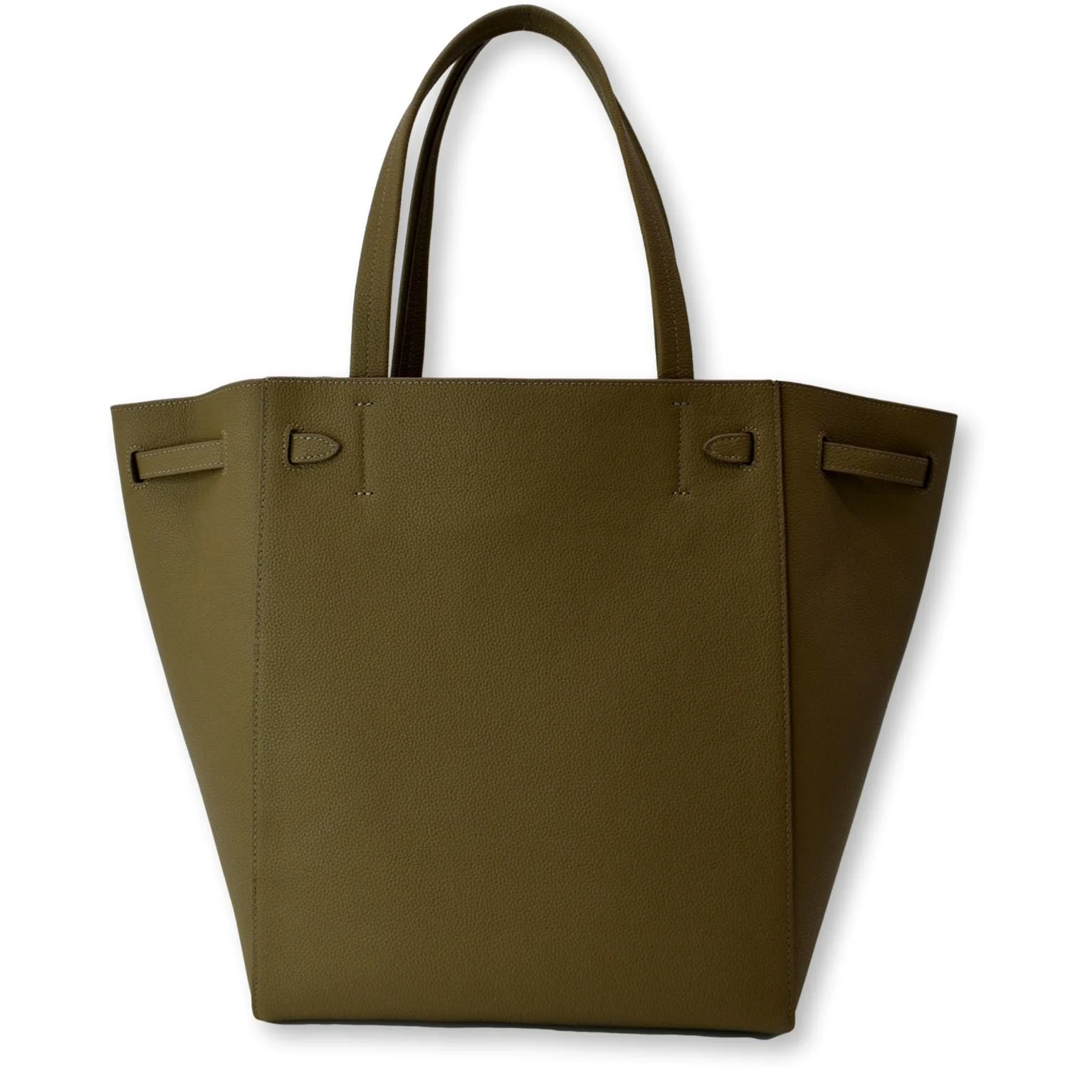 CELINE Cabas Phantom Grained Calfskin Leather Tote Bag Taupe - Image 3