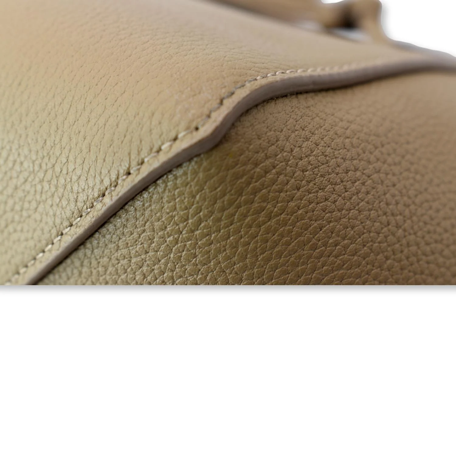 CELINE Cabas Phantom Grained Calfskin Leather Tote Bag Taupe - Image 6
