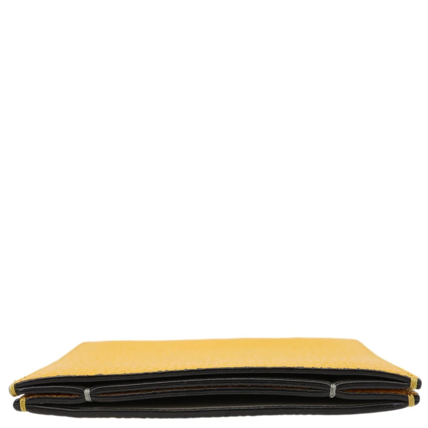CELINE Leather Card Holder Wallet Yellow - Image 4