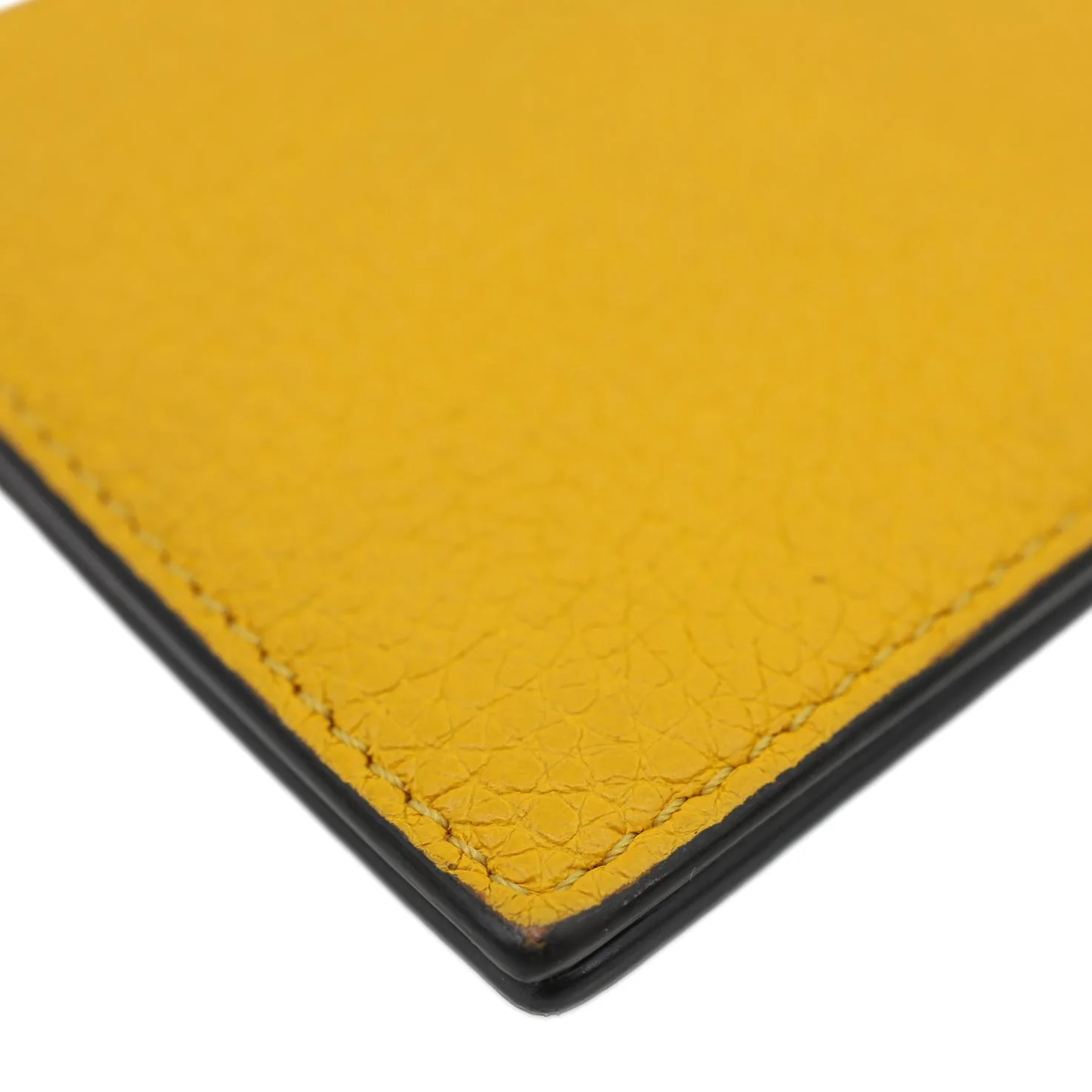 CELINE Leather Card Holder Wallet Yellow - Image 7