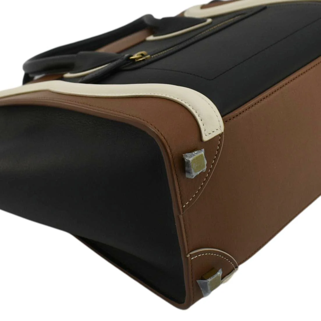 CELINE Luggage Smooth Leather Shoulder Bag Tricolor - Image 10