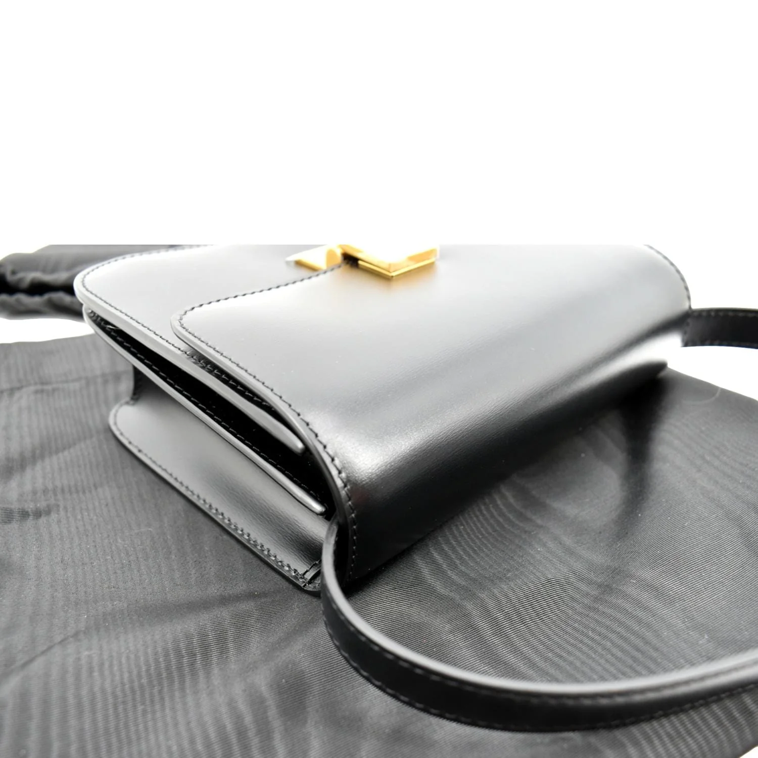 CELINE Classic Box Calfskin Leather Crossbody Bag Black - Image 6