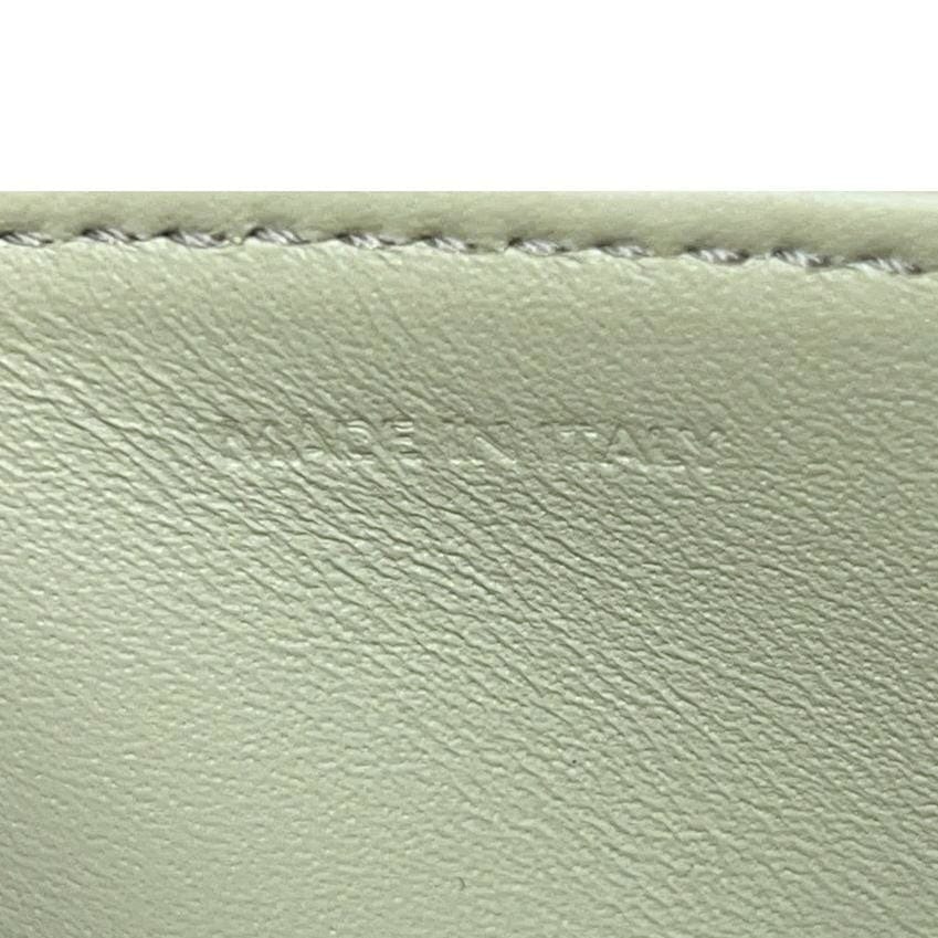 CELINE Teen Triomphe Leather Shoulder Bag Almond Green - Image 12