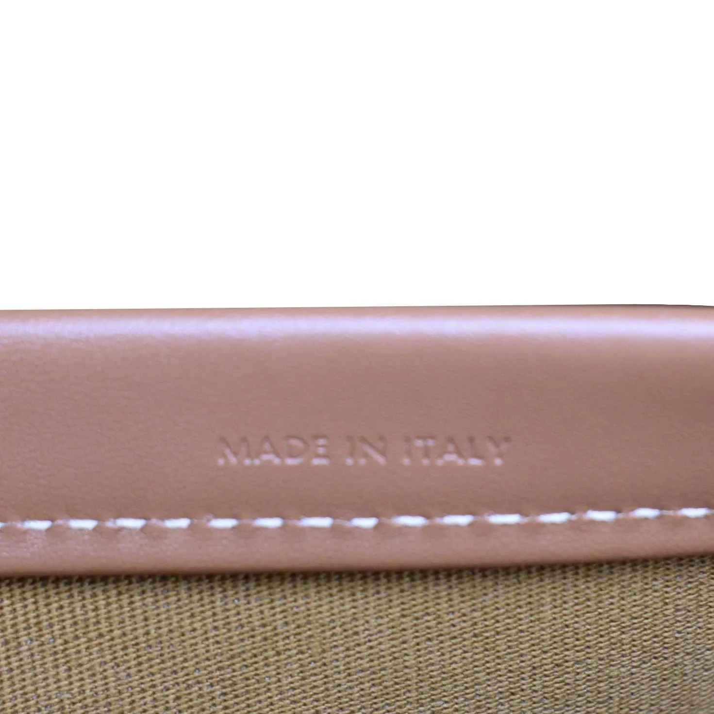 CELINE Horizontal Cabas Triomphe Canvas Tote Cream - Image 13