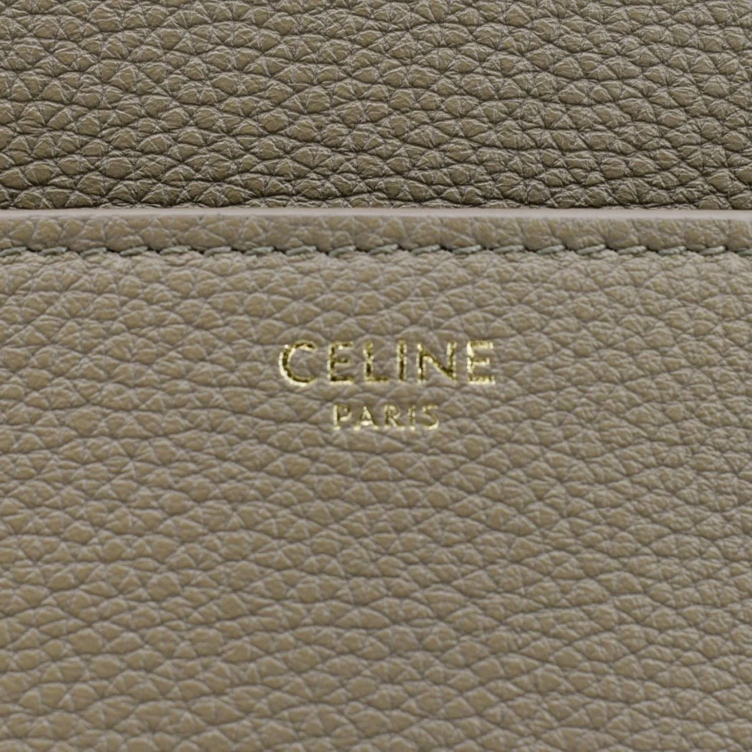 CELINE Medium 16 Leather Tote Shoulder Bag Beige - Image 15