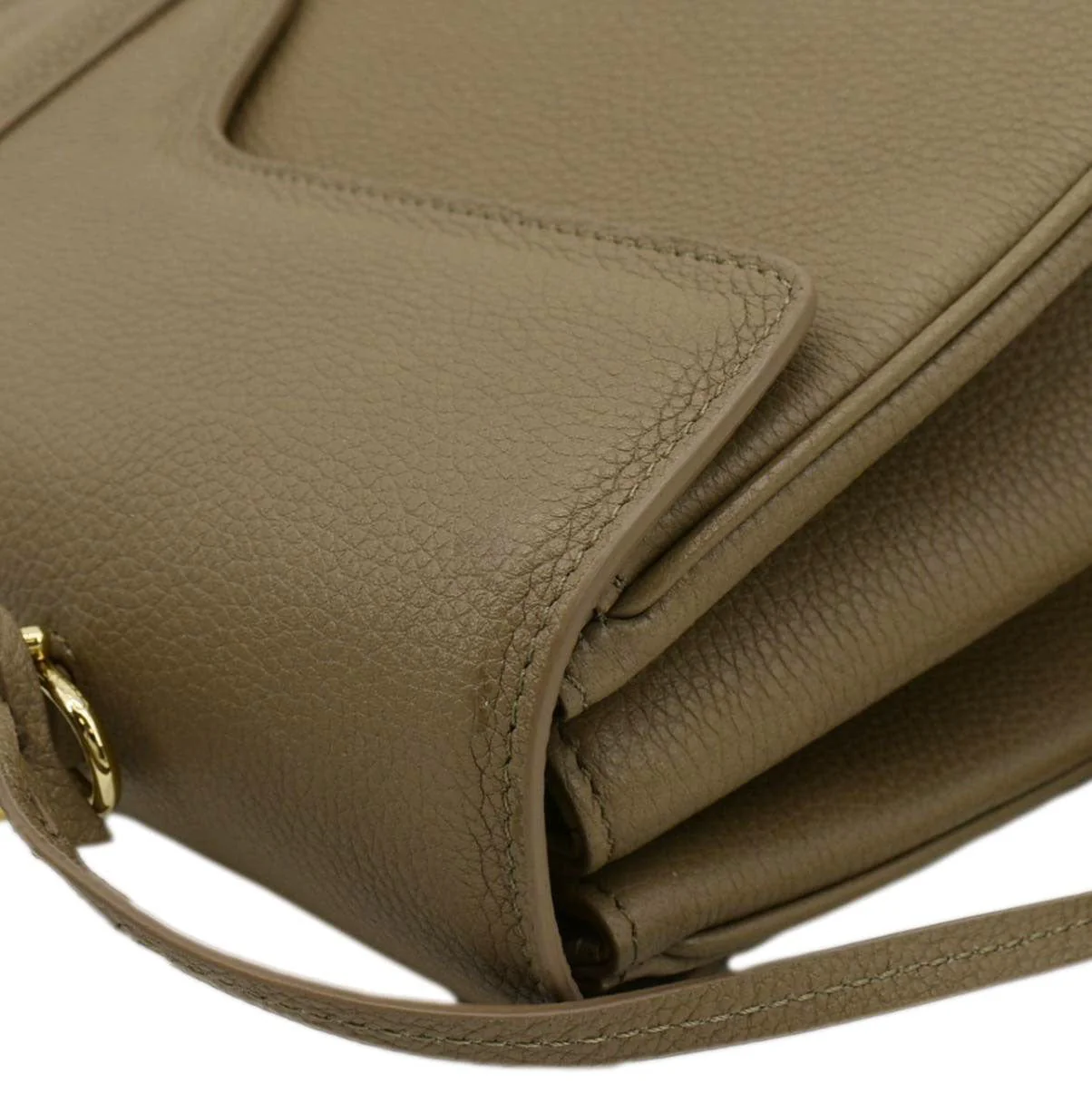 CELINE Medium 16 Leather Tote Shoulder Bag Beige - Image 6
