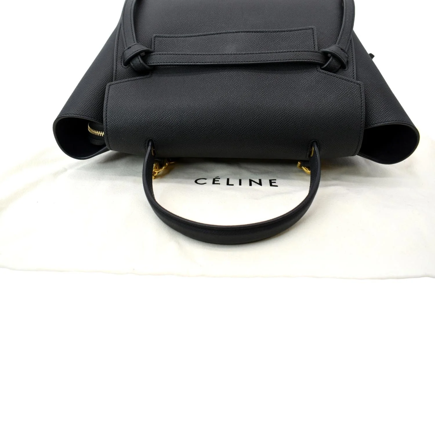 CELINE Mini Belt Grained Calfskin Leather Shoulder Bag Black - Hot Deals - Image 4