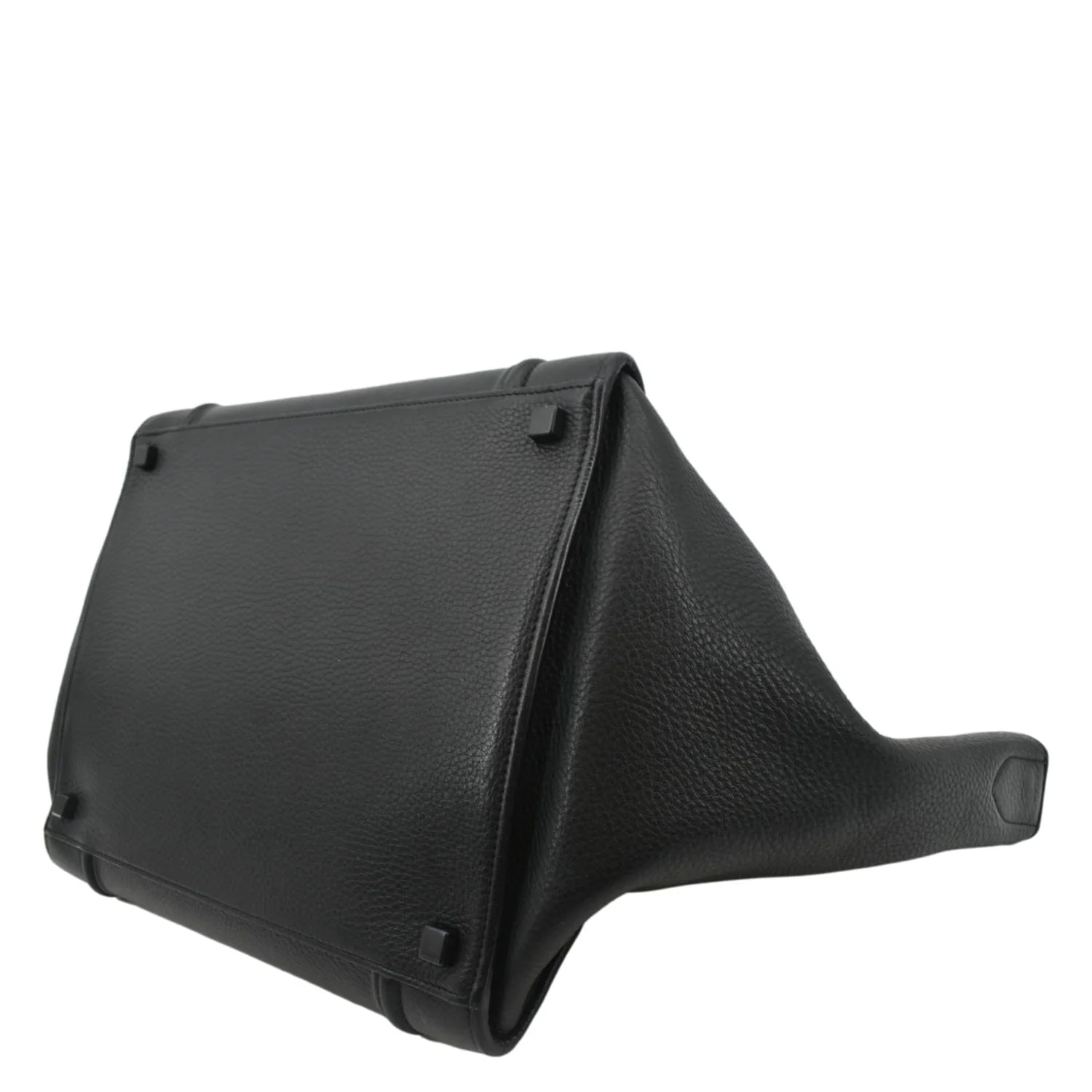 CELINE Luggage Phantom Medium Leather Tote Bag Black - Image 8