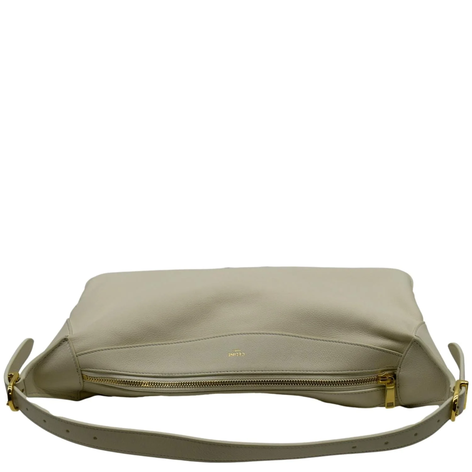 CELINE Romy Medium Supple Calfskin Shoulder Bag Off White - Image 4