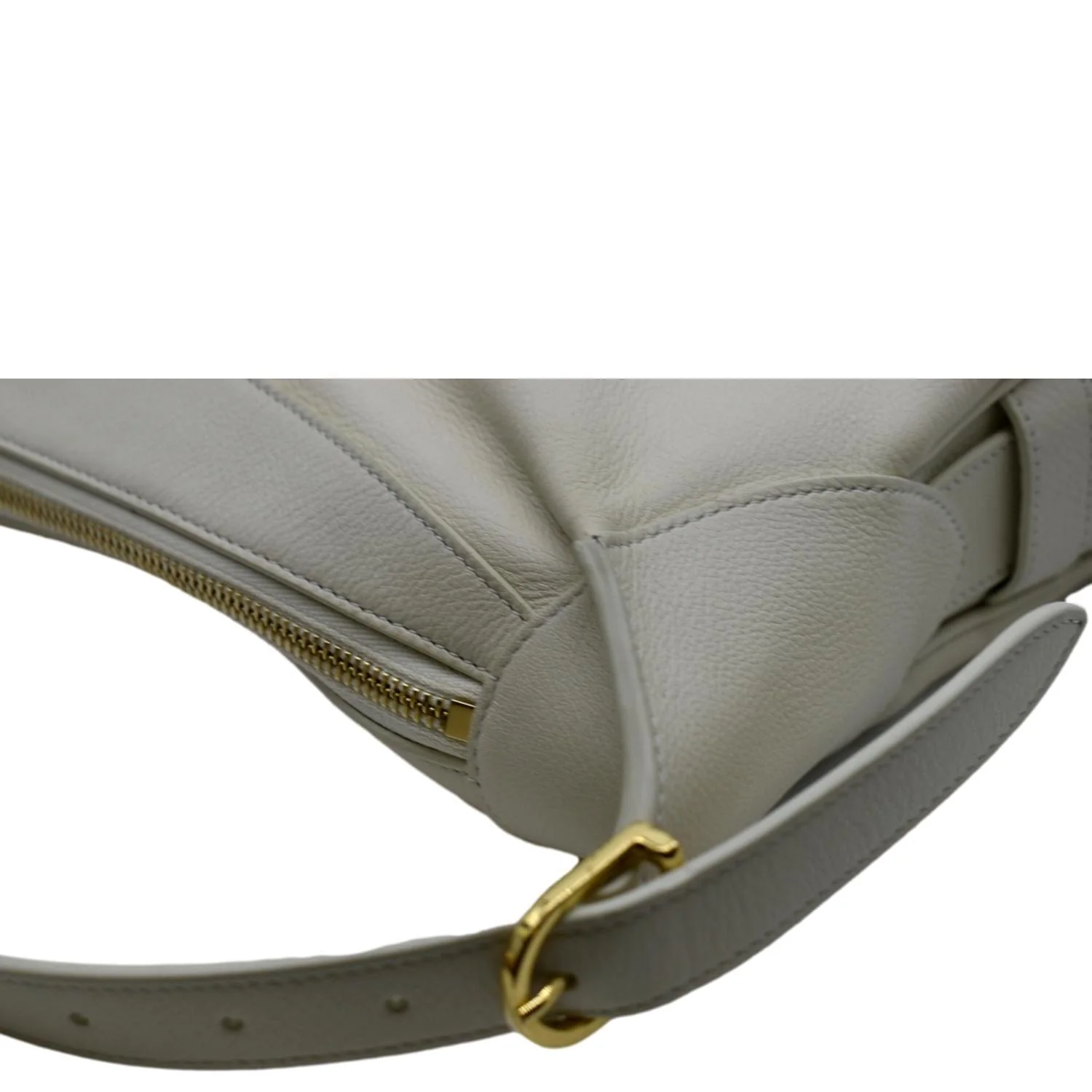 CELINE Romy Medium Supple Calfskin Shoulder Bag Off White - Image 6