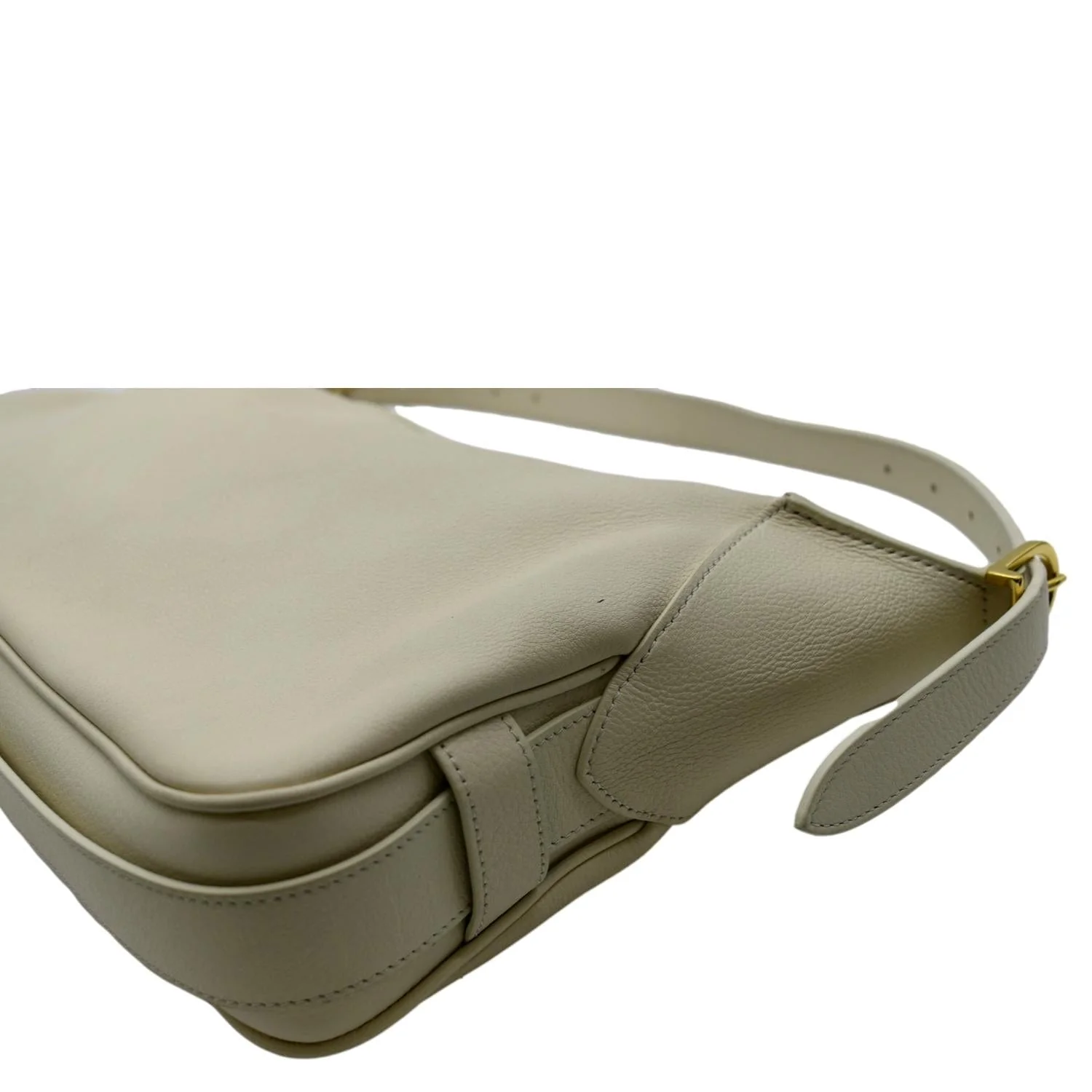 CELINE Romy Medium Supple Calfskin Shoulder Bag Off White - Image 8