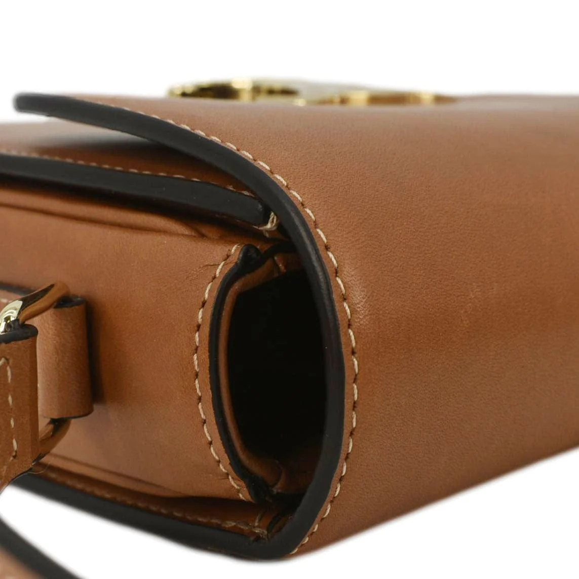 CELINE Teen Triomphe Leather Shoulder Bag Brown - Image 6