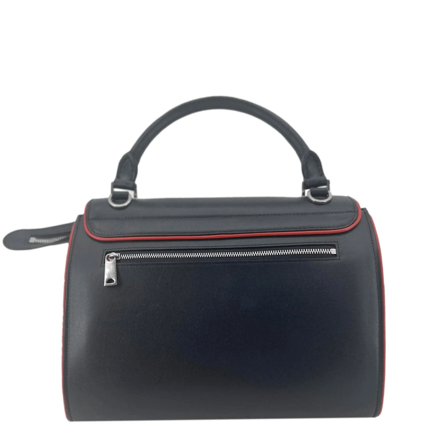 CELINE Trapeze Small 2way Leather Tote Shoulder Bag Blue - Image 5