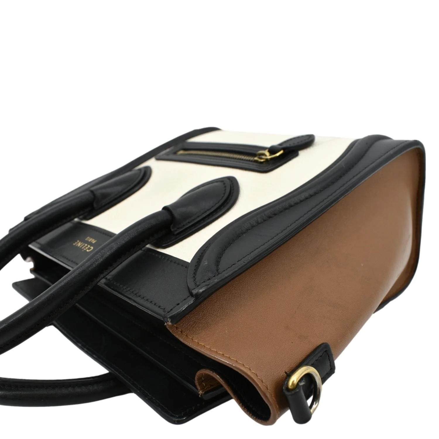CELINE Nano Luggage Leather Shoulder Bag Tricolor - Image 6