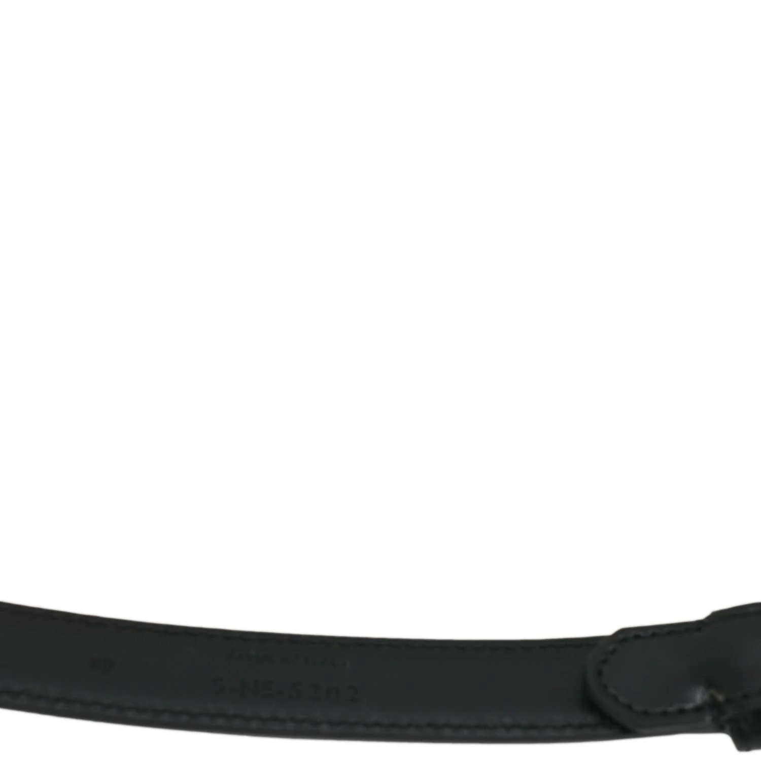 CELINE  Triomphe Leather Belt Black Size 80 - Image 7