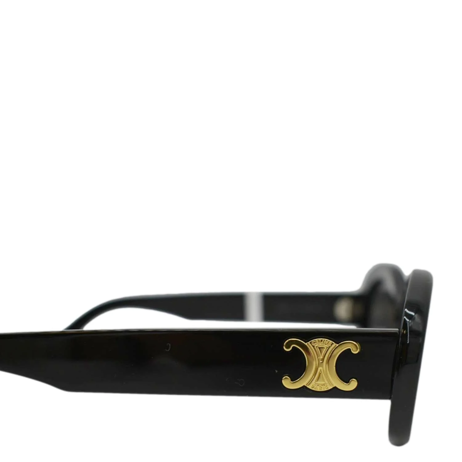 CELINE Triomphe 01 Acetate Sunglasses Black - Image 10