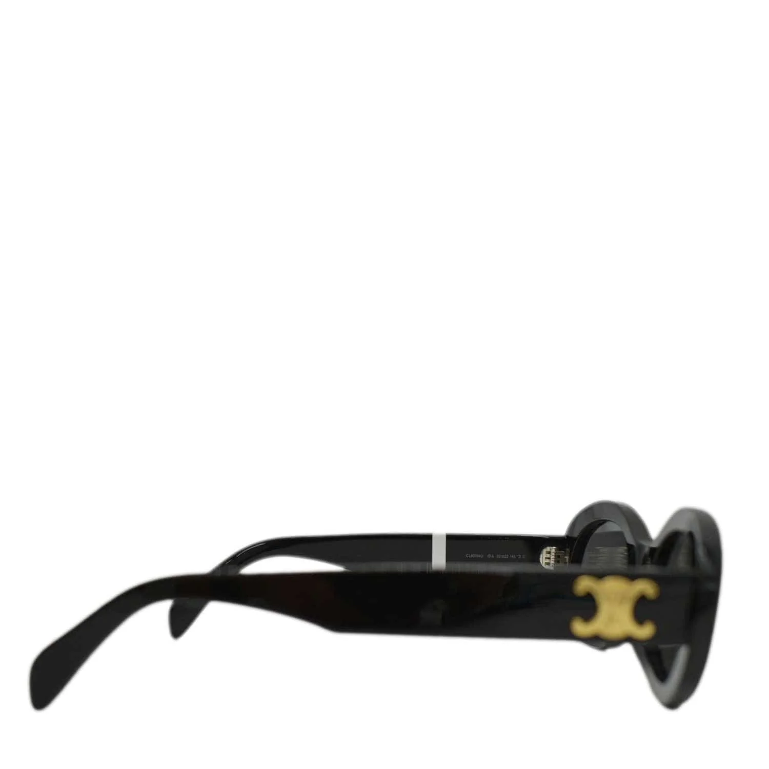 CELINE Triomphe 01 Acetate Sunglasses Black - Image 8