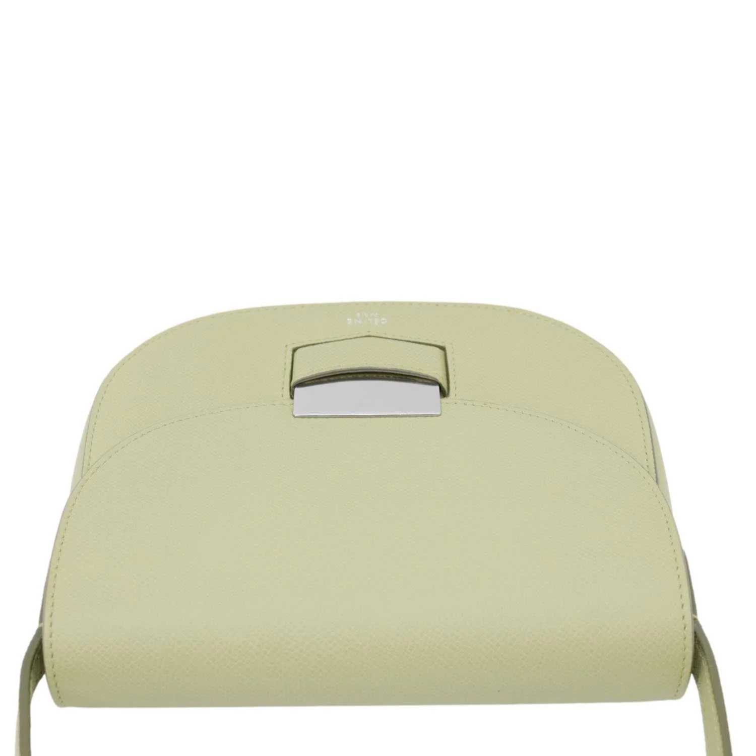 CELINE Trotteur Small Grained Calfskin Leather Shoulder Bag Sage - Image 5