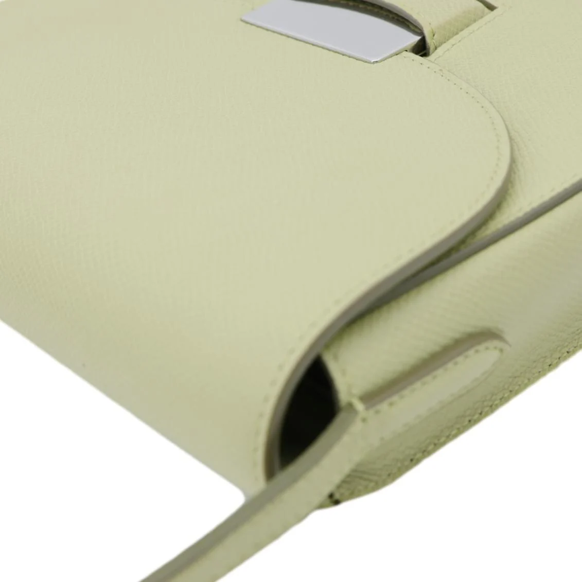 CELINE Trotteur Small Grained Calfskin Leather Shoulder Bag Sage - Image 7