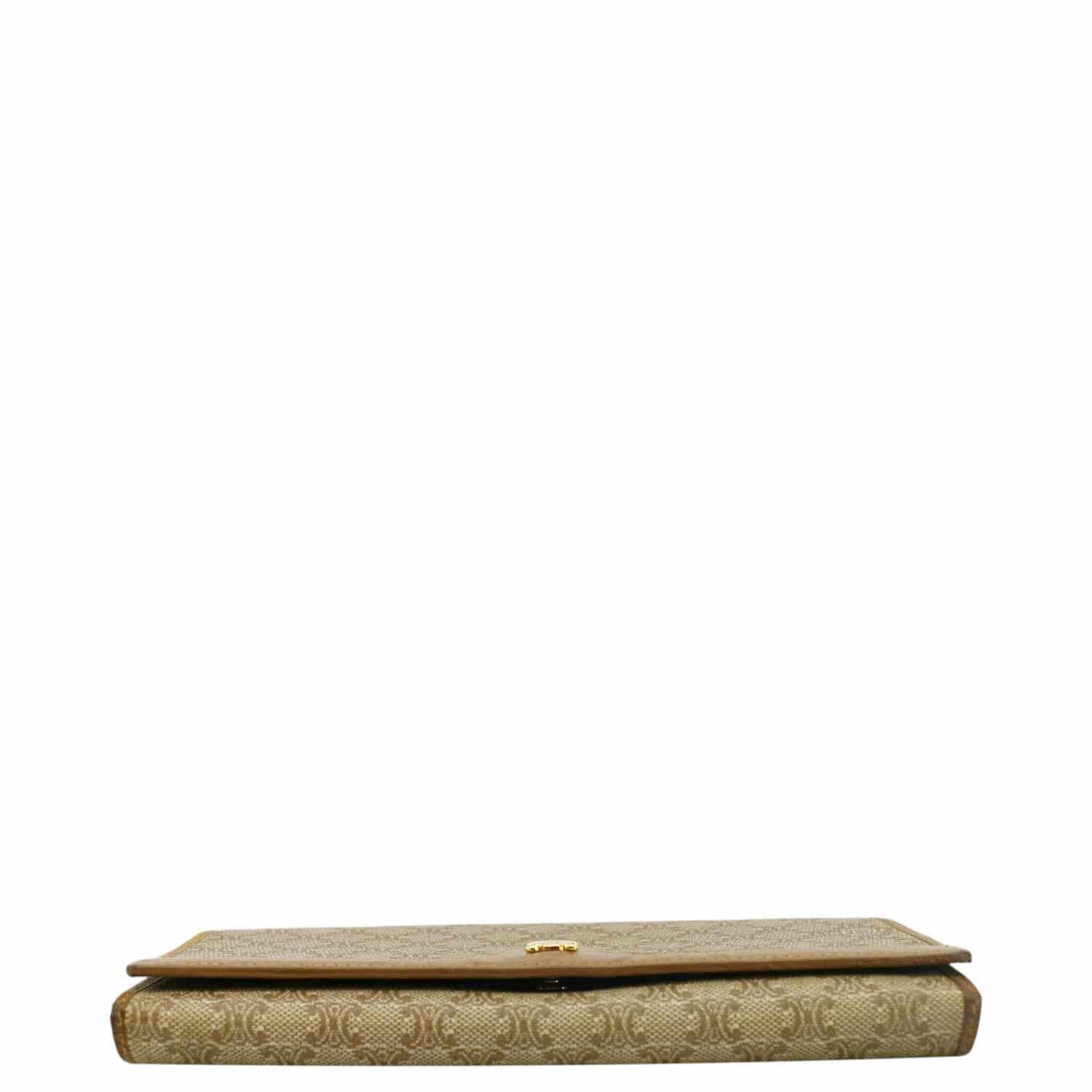 CELINE Vintage Macadam Canvas Wallet Beige - Image 9
